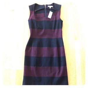 Midi, striped Banana Republic dress